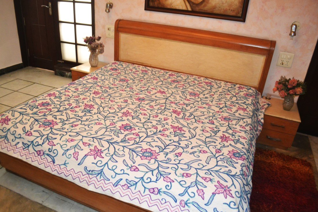 Hand Embroidered Bedspreads