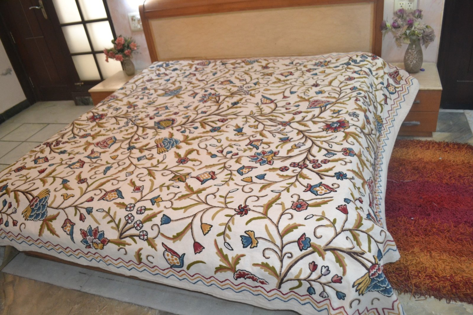 Hand Embroidered Bedspreads