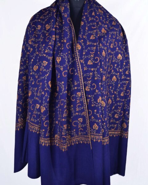 Hand Embroidered Sozni Shawl Kashmiri Pashmina 100% Cashmere