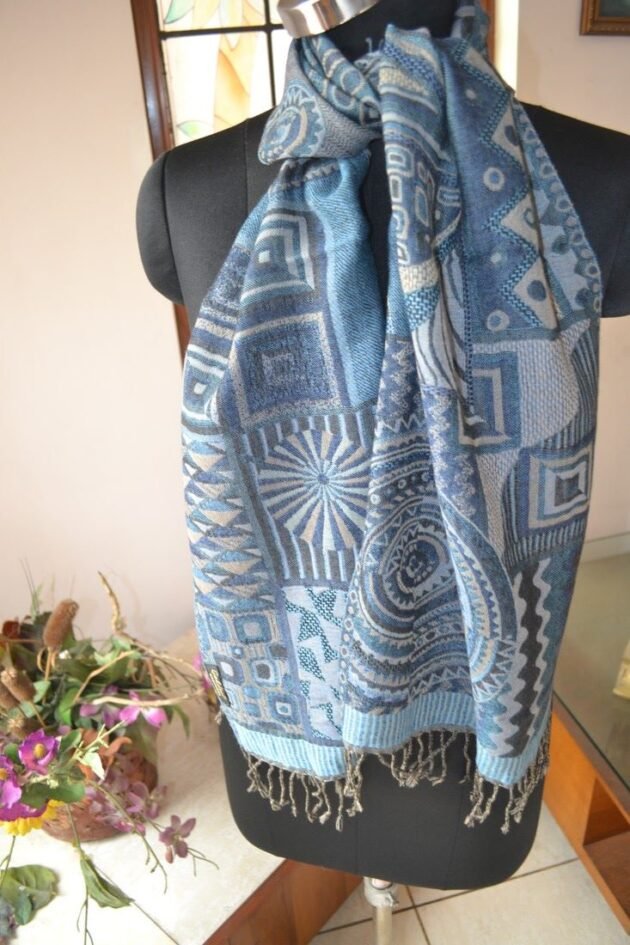 Handwoven Jacquard Scarf