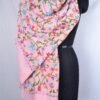 Handmade Kashmiri Pashmina Floral Crewel Embroidery 100% Cashmere Stole