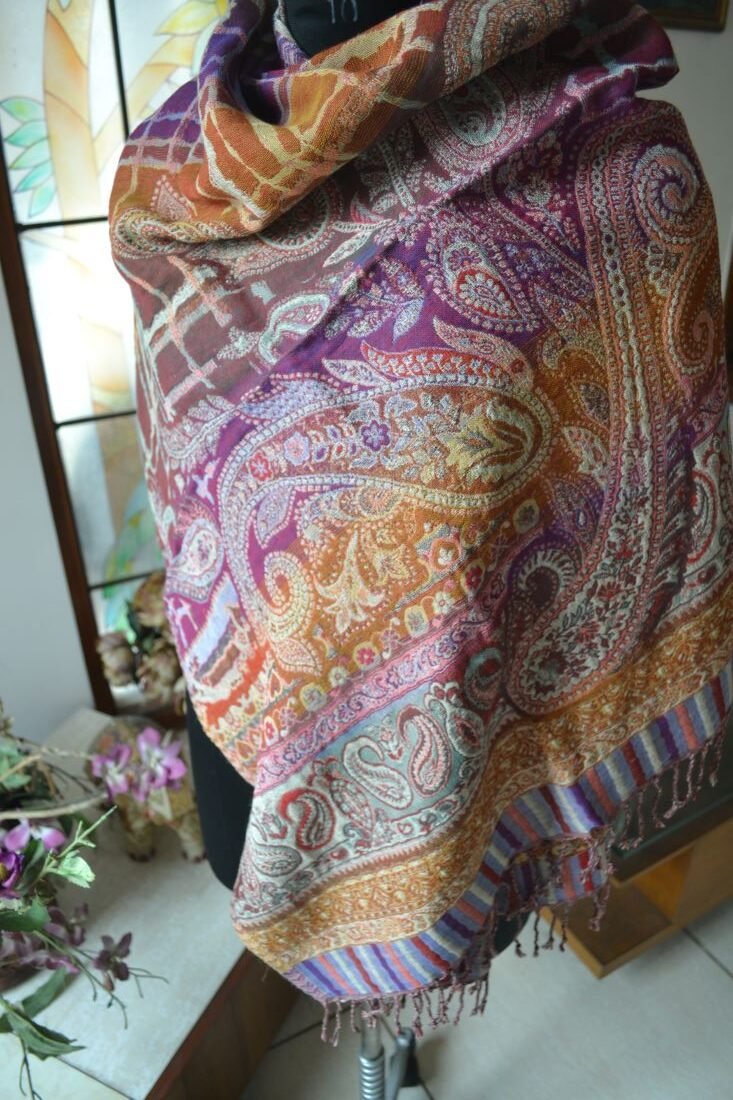 Handmade Pashmina Jamavar Stole