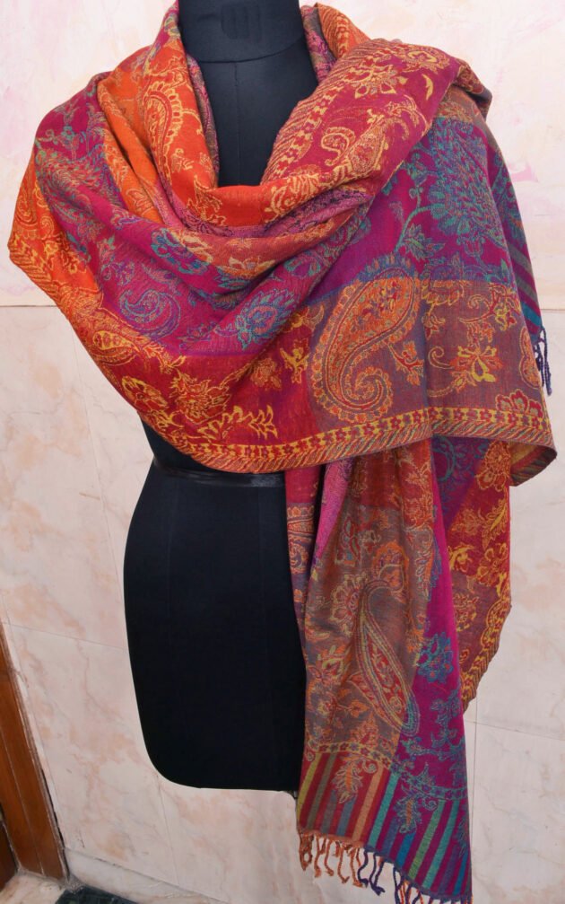 Handmade Pashmina Jamavar Stole