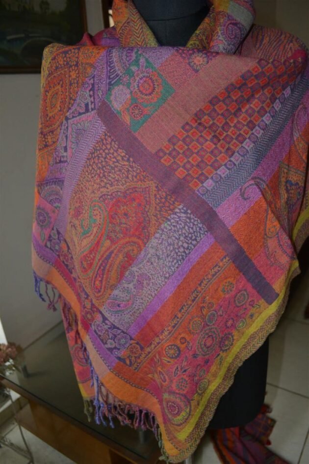 Handmade Pashmina Jamavar Stole